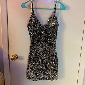 Macys Short Sequin Dress
